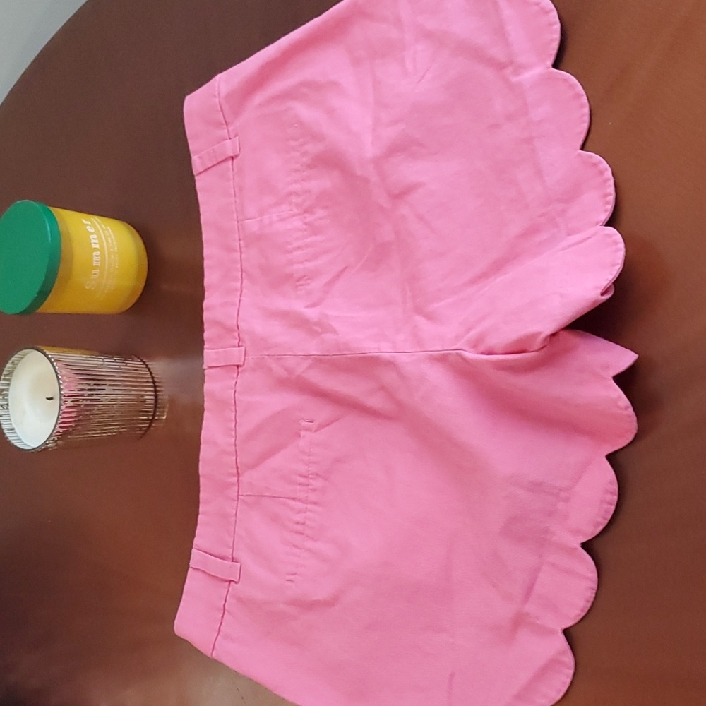 J Crew Pink shorts size 12  cute style very pretty colour  pink hibiscus 🌺 - Picture 3 of 8
